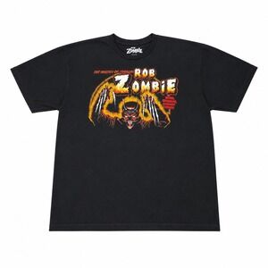 Rob Zombie Master of Terror Graphic T-Shirt Black Horror Band Tee Mens XL